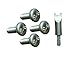 Plate Keeper License Plate and Frame Security Screws for BMW Vehicles, 16mm