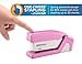 Bostitch Office InCourage Spring-Powered Compact Stapler, BCA Pink (1588), plastic-half strip