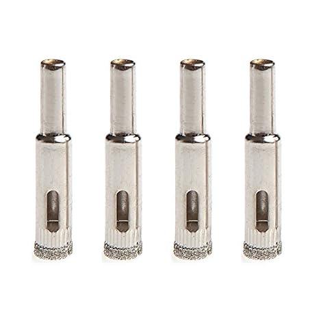 Generic 4Pcs 10mm Diamond Coated Drill Bit Set Marble Tile Glass Hole Saw Cutting Tool