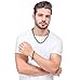 Jstyle 8mm Stainless Steel Mens Necklace Bracelet Set Byzantine Chain Black 22 inch