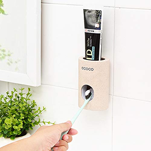 Genenic Automatic Toothpaste Squeezer Dispenser, Holders Wall Mounted Bathroom Accessories Storage for Family Washroom Bathroom