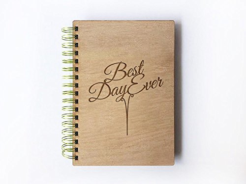 Wedding Guest book (wood) - notebook - Best Day Ever
