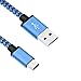 Micro USB Cable 3-Pack 6ft / 1.8m, BeneStellar Premium Nylon Braided USB 2.0 A Male to Micro B Charger Cord for Samsung, LG, Motorola, Nexus, HTC, Sony, Nokia, Android Devices and More (6ft Blue)