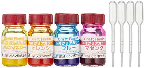 Amazon Co Jp 日新レジン Nrクリアカラー4色セット 産業 研究開発用品