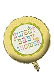 Creative Converting Baby Shower Happi Tree Round Metallic Balloon, 18-Inch