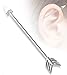 IndustriaL Bar 316L Surgical Steel Arrow Industrial Barbell 14 gauge 1 1/2"