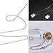 Stainless Steel Bead Chain Necklace & Matching Connector Pack, obmwang 50pcs 30