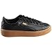 PUMA Women's Basket Platform Core Sneaker, Puma Black-Puma Black,7 M US