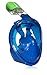 Easy Snorkel 180°View and Anti-fog Full Face Snorkel Mask,  Small/Medium - Deep Blue