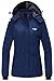 Wantdo Women's Waterproof Ski Jacket Warm Winter Coat Windproof Snow Coats Warm Fleece Raincoat
