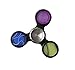Spinner Fidget Focus Toy Ultra Durable High Speed 2-5 Min Spins Precision Metal material (Black Frame)