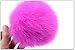 Dikoaina Large Faux Fur Pom Pom Keychain Bag Charm Fluffy Fox Fur Ball