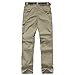 Kids Monolayer Can be Split Super Stretch Quick Drying Outdoor Pants 3301 Khaki X-Large