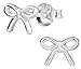 Hypoallergenic Sterling Silver Bow Stud Earrings for Kids (Nickel Free)