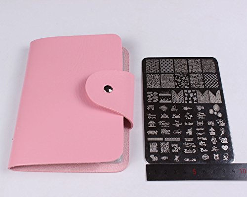 Finger Angel 4PCS XL Nail Art Stamp Plates With Stamping Image Plates Collection Manicure Tools Plate Organizers