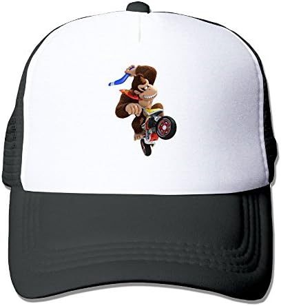 SCOOLY Rode Bike Gorilla Casual Unisex Snapback Baseball Truckercap Black