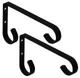 HoldAll 6-Inch Plant Bracket - Black - 2 Pack