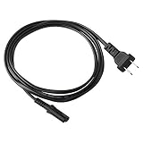 NiceTQ Replacement US 2Prong AC Power Cord Cable For TCL 720p/1080p Roku Smart LED TV (2014/2015 Model) 32S4610R, 40FS4610R, 48FS4610R, 55FS4610R, 32S3700, 32S3800, 32S3850, 40FS3800,