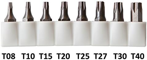 VEGA TORX Security Bit Set. Professional Grade 1" TORX Security Bit Set (T08, T10, T15, T20, T25, T27, T30, T40) 125TTXA