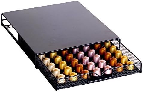 Decobros Coffee Pod Storage Mesh Nespresso Drawer Holder for 56 Capsules