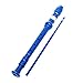 KINGSO 8-Hole Soprano Descant Recorder With Cleaning Rod + Case Bag Music Instrument (Blue)
