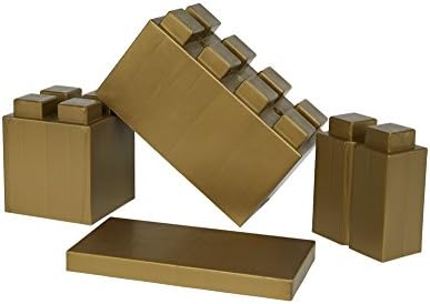EverBlock Modular Building Blocks - Single Color Mixed Block Combo Pack - 29 Gold Blocks