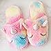 Anddyam Kids Family Cute Cat Household Anti-Slip Indoor Home Slippers for Girls and Boys (Little Kid (3-4 Years), Unicorn Pink)