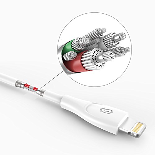 image for iPhone Charger Short Lightning Cable - [Apple MFi Certified] Syncwire 