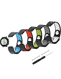 Compatible con Garmin Forerunner 235 Watch Band Budesi Correa de silicona de repuesto para reloj inteligente Garmin Forerunner 220 230, 620 630 y 735XT.