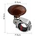 MeiBoAll Brown Hickory Car Auto Steering Wheel Suicide Spinner Handle Knob Booster