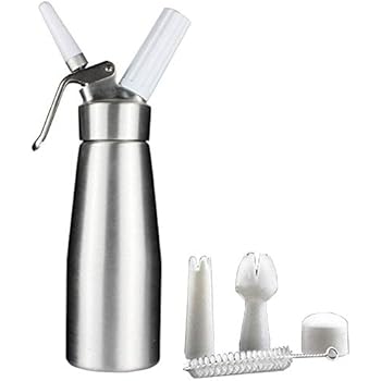 Whipped Cream Dispenser By Sivaphe Professional Aluminum Cream Whipper Fancy Desserts Maker Gourmet Whip Culinary 500ml1 Pint Compatible 75g 8g N2o