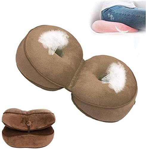 KIAN ABBOTT Dual Comfort Cushion Lift Hips Up Seat Cushion Multifunction,Beautiful Buttocks Seat Cushion– Non-Slip Orthopedic, Relieve Stress and Pain,Fits in Car Seat, Home, Office (Coffee)