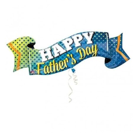 Anagram Happy Fathers Day Banner Supershape Foil Balloon Amazon