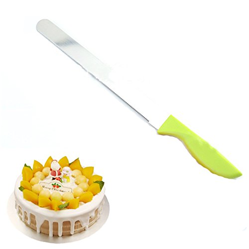 2 Stainless+Plastic+Spatulas+Serrated+Kitchen