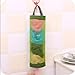 AUCH 1Pcs Hanging Folding Mesh Garbage Bag Organizer Trash Bags Holder Recycling Containers Plastic Waste Bag Storage for Kitchen, Green
