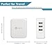 iClever BoostCube 36W 3-Port USB Wall Charger with Foldable Plug (SmartID Tech) for iPhone, iPad, Galaxy, LG, Nexus, HTC and More