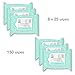 Baby Hand and Face Wipes | for Baby Hands and Faces | Enriched with Aloe Vera | Moisturizing | Unscented | Alcohol Free | 7 Inches x 7.8 Inches | 6 Packs of 25 Wipes (150 Count)