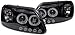 Spec-D Tuning 2LHP-F15097G-TM Ford F150 Led Dual Halo Glossy Black Projector Head Lights
