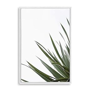 signwin Framed Canvas Wall Art Green Plants Canvas...