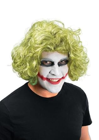 Oromiss Fancy Dress Green Joker Wig Halloween Heath Ledger Batman