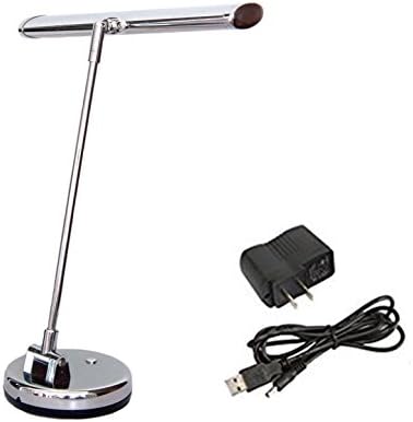 Bravodeal Led Lamp for Upright Piano, Desk Lamp, LED Light for Home and Office,Ultra Bright With Adapter, USB Cable (Silver-x)