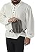 Pardao Medieval Coin Purse - Historical Costume Accessory Renaissance Bag (Light Gray)