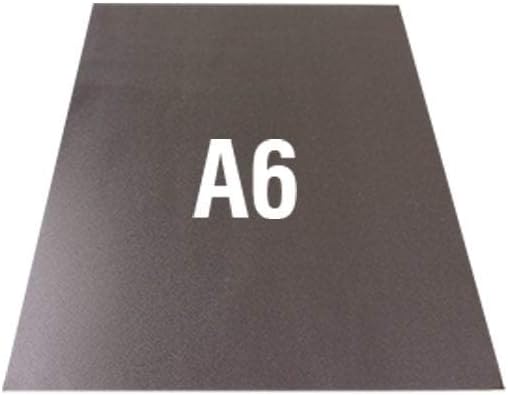 Magnet Expert® 3M Self Adhesive Flexible A6 Magnetic Sheet (148 x 105 x 0.85mm) (Pack of 10), Silver, 25 x 10 x 3 cm