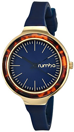 RumbaTime Orchard Tortoise Midnight Blue Analog Display Japanese Quartz Blue Watch