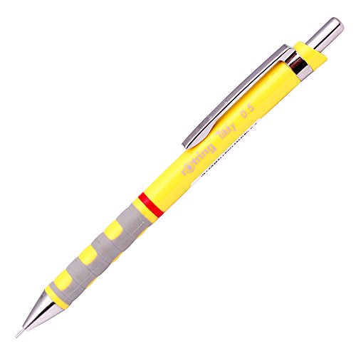 Rotring Tikky Soft Grip 0.5 mm Mechanical Pencil Drafting (Yellow)