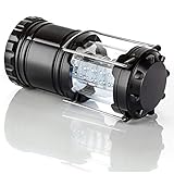 WJL LED Camping Light, LED Light, Suitable for Hurricane, Emergency Light, Storm, Power Outage, Outdoor Portable Lantern, Black, Foldable,