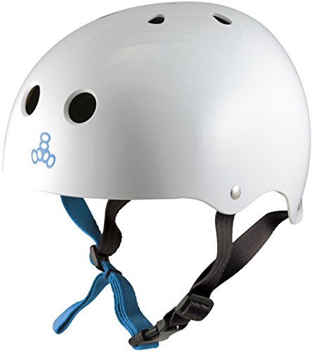 Triple Eight Water Halo Helmet, White Gloss, Medium