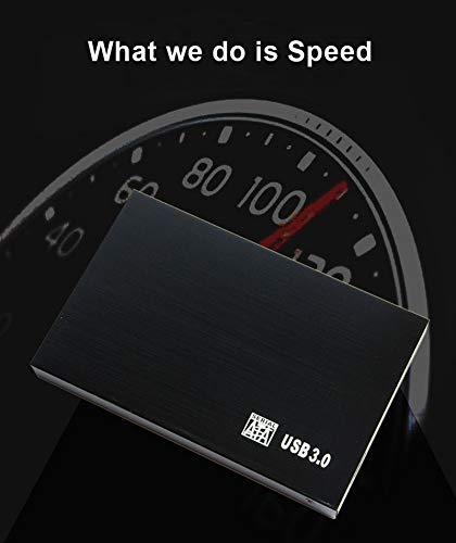 HWAYO 2.5'' 750GB Ultra Slim Portable External Hard Drive USB3.0 HDD Storage for PC/Desktop/Laptop/MacBook/Chromebook/Xbox One(Black)
