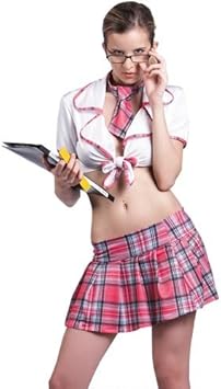 Skque White College High School Preppy School Girl Hot Naughty Skimpy Sexy Adult Girl Halloween Costume Amazon Ca Electronics
