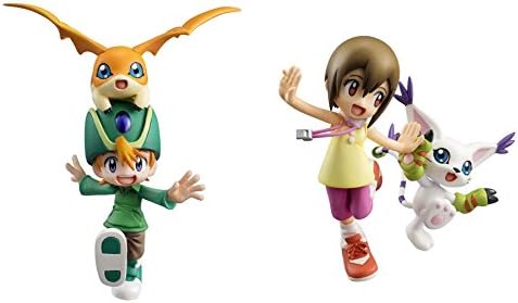 Megahouse G.E.M Digimon Adventure:Yagami Hikari & Tailmon and Takeru Takaishi & Patamon PVC Figure Set